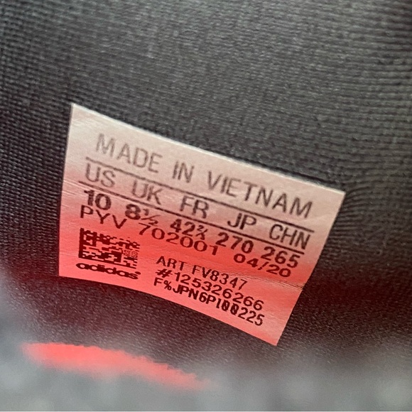 ADIDAS GRAY PINK SILVER ULTRABOOST 20 LACE UP KNIT SNEAKERS - Picture 8 of 8